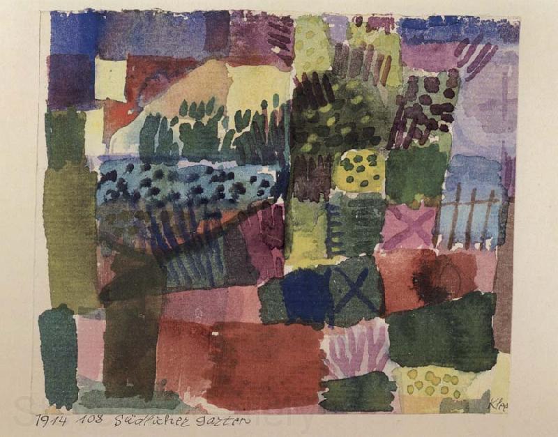 Paul Klee Southern Garden Spain oil painting art